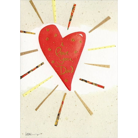 Recycled Paper Greetings Red Heart Father's Day