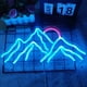 thumbnail image 2 of Letrero LED GMMLLG Mountain de neón, 43 x 20 cm, azul hielo y rojo, 2 of 7