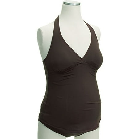 Maternity Halter Tankini Two-Piece Swimsuit