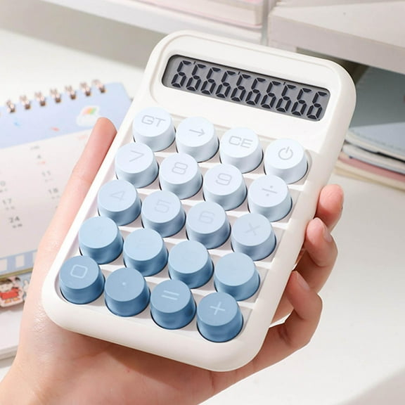 sruoe Calculator, Desktop Calculator, Small Mini Calculator, Large Lcd Display Button Battery Power Smart Calculator, Portable Electronic Calculator