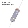 thumbnail image 2 of Unique Bargains 50pcs 2W 0.39 Ohm Carbon Film Resistor 5% Tolerance 4 Color Bands, 2 of 4