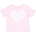 thumbnail image 3 of Inktastic All You Need is Love White Heart Shape Boys or Girls Toddler T-Shirt, 3 of 5