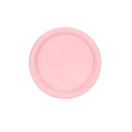 Disposable 7" Pink Salad Plastic Plates:6CT