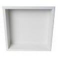 thumbnail image 4 of ALFI brand ABNC1616-W 16" x 16" White Matte Stainless Steel Square Single Shelf Bath Shower Niche, 4 of 12