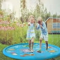 thumbnail image 2 of Splash Pad Sprinkler for Kids 68" Splash Play Mat Outdoor Water Toys Inflatable Splash Pad, 2 of 4