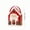 Multicolor A, variant on Christmas House Gift Box, Handled Holiday Treat Container, Cottage Shaped Presentation Design for Gift Tables and Party Favor Displays, Balanced Paper Construction for Gift Tables