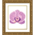 thumbnail image 1 of Fay, Mela 12x14 Gold Ornate Wood Framed with Double Matting Museum Art Print Titled - Purple Orchid II, 1 of 4