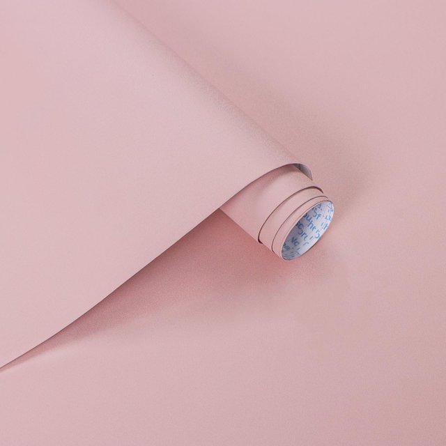 Papel pintado Ismoon Pink Peel & Stick Vinyl 45x1000 cm