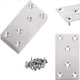 thumbnail image 2 of 18 Piezas Placas de Reparación Soportes Rectos Soporte Plano de Alta Resistencia Placas de Reparación de Acero Inoxidable para Muebles de Madera, 2 of 5