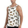 thumbnail image 2 of Gaeub Cow Men's Athletic Tank Top, Workout Sleeveless Shirts, Running Tank Tops for Gym, Running, Training - 4X-Large, 2 of 9