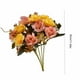 thumbnail image 3 of Flores artificiales Diamond Rose - 5 tallos con 10 mini rosas - Morado, Rosa, Naranja, Azul, Amarillo - Decoración del hogar, 3 of 6