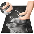 thumbnail image 4 of GZHJMY Wolf Mountain Kitchen Mat Soft and Absorbent Bath Mats for Bathroom Non Slip Quick Dry Shaggy Bath Carpet Machine Wash for Kitchen Bathroom Shower Home Decor 39x20 in, 4 of 7