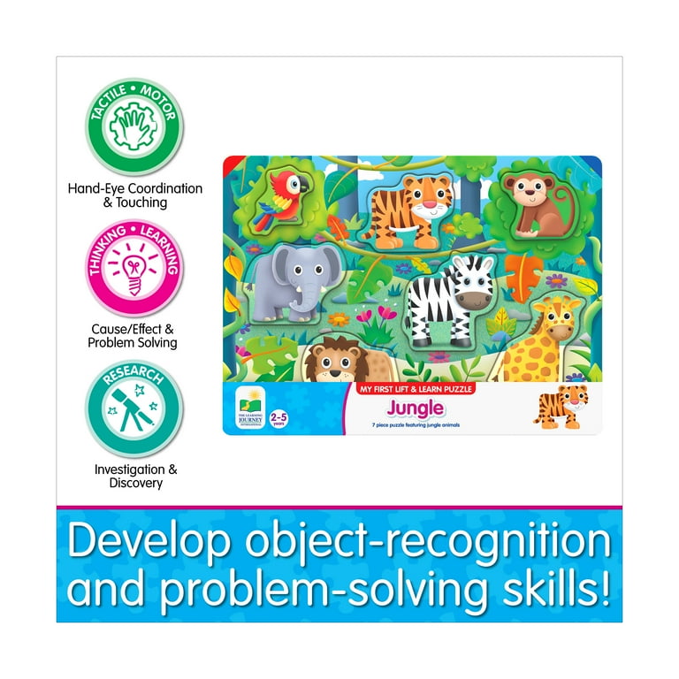 The Learning Journey My First Lift & Learn Jungle Puzzle 7 Pcs