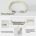 thumbnail image 5 of Uxcell 20.9'' Magnetic Window Curtain Tieback Buckle Clips Holders Polyester Beige 2pcs, 5 of 7