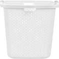 thumbnail image 3 of (2 pack) Home Logic 2.5 Bushel XL Lamper Plastic Laundry Basket, White, 2 Pack, 3 of 7