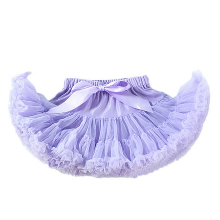 

DeHolifer Baby Girls Tutu Skirt Toddler Tutu Dress Infant Multi Color Breathable Tulle Skirt Dress Princess Party Dress Gift for Baby Girls Purple S