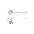 thumbnail image 3 of Antique towel rack, retro brass towel bar, vintage bathroom towel rack wall mounted, 3 of 4