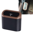 thumbnail image 4 of Miulika Car Trash Can with Lid, Trash Container Portable Pocket Garbage Bin for Lorry Coffee, 4 of 9