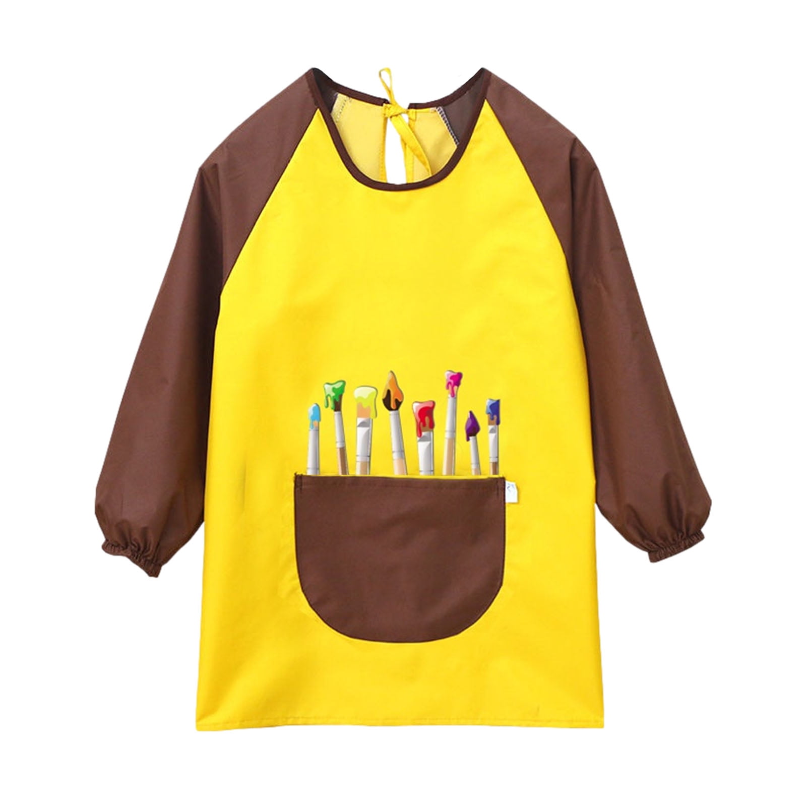 Lacyie Kids Painting Apron Children Art Jacket with Long Sleeve