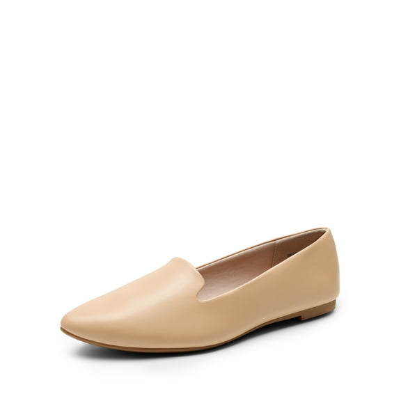 DREAM PAIRS Women's Pointed Toe Slip-On Flats, Comfortable Dressy Shoes for Office and Business Casual Wear