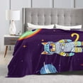 thumbnail image 5 of Space Cat Astronaut Blanket, Fluffy Soft Cozy Blanket Flannel Plush Microfiber Couch Throw, Bedding, 40"x30", 5 of 7