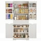 thumbnail image 5 of Mueble de despensa de cocina, armario de 71 pulgadas de alto con 4 puertas y 2 cajones, práctico mueble de despensa de cocina con estantes ajustables, 5 of 8