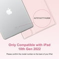 thumbnail image 2 of Detachable Wireless Keyboard Folio with Pencil Holder for 11-inch iPad 11th Gen 2025 (A16) & 10.9-inch iPad 10th Gen 2022，Pink, 2 of 16