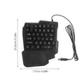 thumbnail image 2 of Pawsdot Gaming Keyboard Black Durable Material for Accurate Operation and Easy Use, 2 of 8