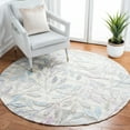 thumbnail image 2 of SAFAVIEH Southampton Angel Floral Area Rug, Purple/Blue, 6' x 6' Round, 2 of 8