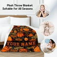 thumbnail image 2 of Football Blanket for Boys, Cozy Soft Throw Blankets, Cool Orange Flannel Throw Gifts for Couch Sofa, 40x50 Inches, 2 of 5