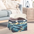thumbnail image 3 of Yayeee Collapsible Cube Storage Bin with Lid Fabric Closet Decorative Basket with Handles, Dark Mountains, 3 of 7
