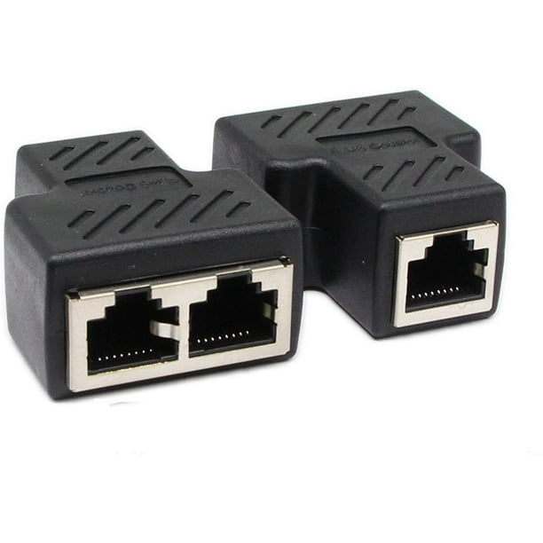 Vente Adaptateur répartiteur Ethernet RJ45 femelle de 1 à 2 pour