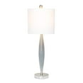 thumbnail image 2 of Lalia Home Lampe de Table avec Abat-Jour en Tissu Blanc & Gris, 2 of 5