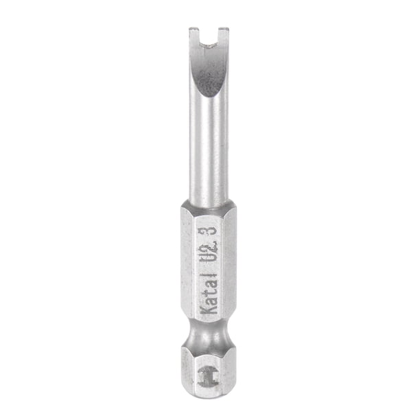 2,3mm Llave Puntas de Destornillador 1/4" Hexagonal Vástago 2" Longitud Magnético U Tipo Destornillador