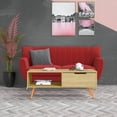 thumbnail image 1 of vidaXL Coffee Table Sonoma Oak 100x49.5x43 cm Engineered Wood, 1 of 4
