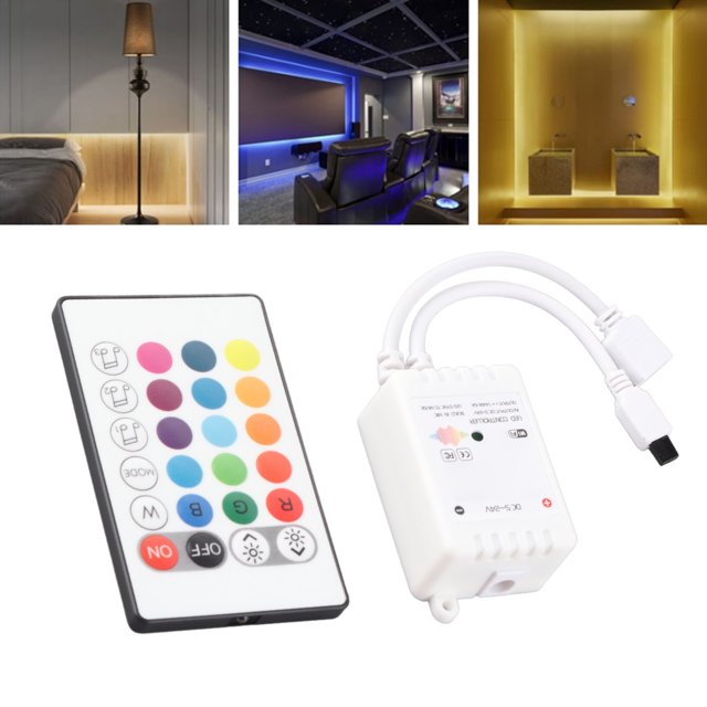 LED Strip Light Controller IR 24 Key Wifi DC5V-24V Smart Voice Control for Tuya Family KTV