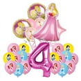 thumbnail image 1 of Disney Pink Princess Theme Birthday Party Balloon Table Cloth Cake Decoration Tableware Decoration, 1 of 6