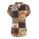 thumbnail image 4 of Vestidos Casuales Para Mujer, Blusas De Mujer De Moda Camiseta informal de manga corta con cuello en V y botones para mujer, 4 of 4
