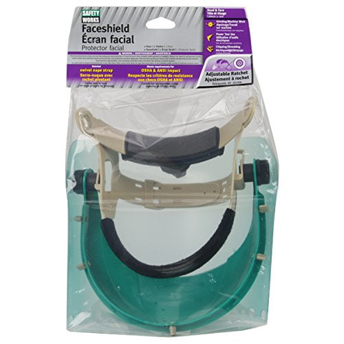 Safety Works 10103487 Adjustable Headgear with Faceshield