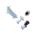 thumbnail image 1 of Advancent Mini casa de muñecas decorativa, Mini juego de baño creativo, muebles de cerámica resistentes con exquisito Decoración tipo 3, 1 of 6