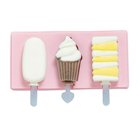 

Silicone Ice Cream Makers with Lid Reusable Ice Cream Mold for Frozen Mold for Creative Cute Animals Shape Convenient Gi