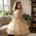 thumbnail image 4 of Flower Girl Dress Ivory Wedding Party Bridesmaid Dress 12 Years, 4 of 8