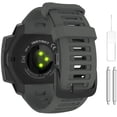 thumbnail image 1 of Bracelet de Montre Compatible avec Garmin Instinct Esports/solaire/tactique/tide Montre Militaire, Bracelet de Remplacement en Silicone Doux Ajustable Compatible avec Garmin Instinct 2 Sports GPS Montre Intelligente, 1 of 4