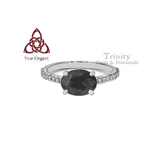 Oval Black Ring,Sterling Silver Ring,Genuine Onyx Gemstone,Small Everyday Ring,Modern Ring,Minimalist Ring,Our 10kt Gold Plated For Women