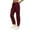 Wine, variant on Seductiva Women's Lounge Pants Linen Pants for Women Summer Casual High Waisted Drawstring Lightweight Beach Pant with Pockets Loose Casual Pants
