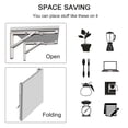 thumbnail image 2 of Naiovety 2 uds soportes de estante plegables de acero inoxidable de alta resistencia soporte de estante plegable para de trabajo ahorro de espacio Conjuntos de muebles de dormitorio No.2 Naiovety HA024806-02, 2 of 5