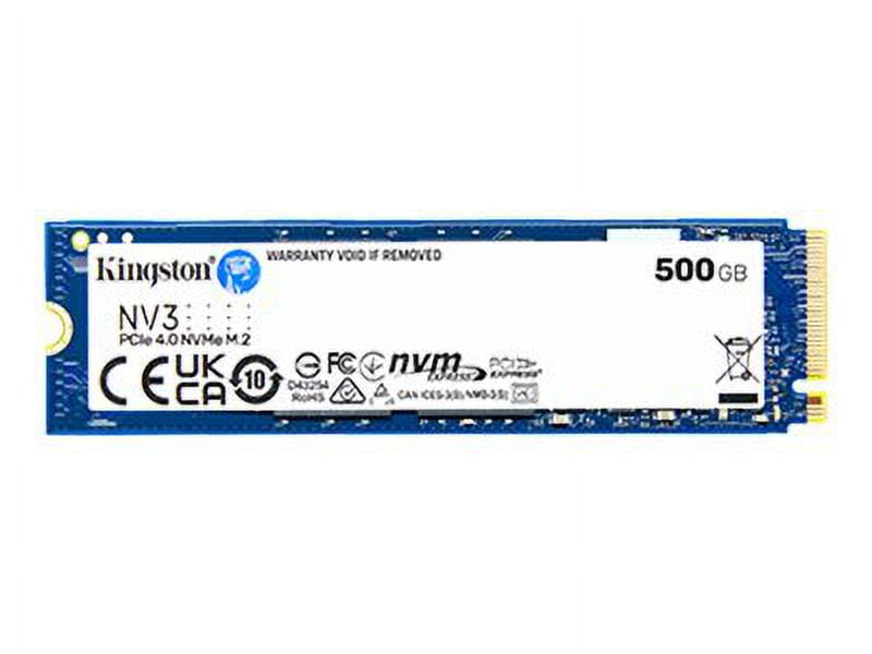 新品 Kingston NV3 PCIe 4 NVMe M.2 500GB Kingston NV3 - SSD - 500 GB - internal - M.2 2280 - PCIe 4.0 x4