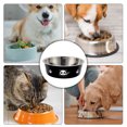 thumbnail image 4 of Unique Bargains 1 Pc Non-Skid Extra Large Dog Bowl Panda Pattern for Indoor and Outdoor Pink Stainless Steel Plastic Black, 4 of 4