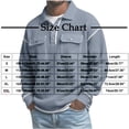thumbnail image 5 of Ceisia Waffle Knit Tops Lightweight Polo Shirts for Men Long Sleeve Two Bottons Collar Sweaters with Flap Pockets Red L Gift, 5 of 5