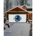 thumbnail image 4 of Christmas Garage Door Banner Cover 6 x 13 ft, Christmas Blue Gradient Wolf Paper Cuttings Christmas Garage Door Decorations Holiday Christmas Backdrop Decor for Winter New Year Xmas Party, 4 of 6